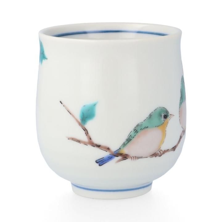 めじろ 飯碗 / 青郊窯 | 九谷焼の世界 | 日用使いにも贈り物にも