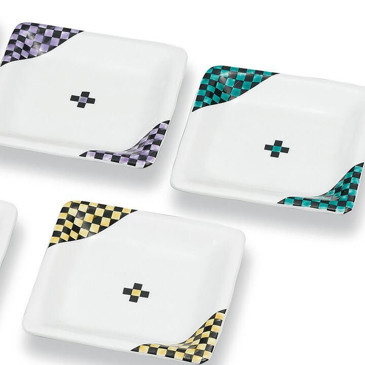 陶器　市松模様　和食器　16個セット 陶器 市松模様 和食器 16個セット 陶器 市松模様 和食器 16個セット