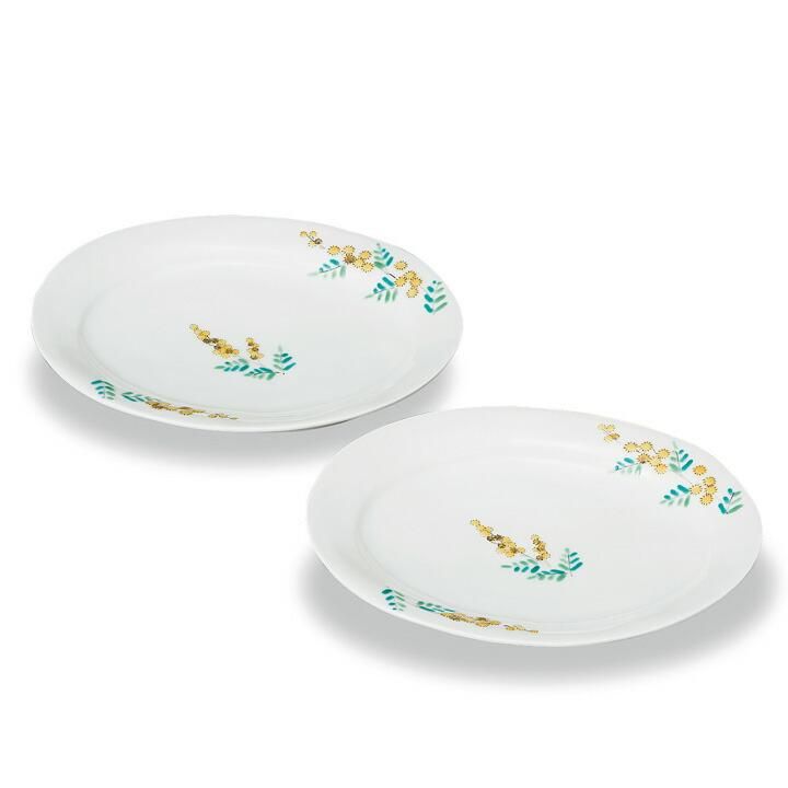 ペア7号 皿 ミモザ / 幸洋窯 | - 九谷焼通販 陶らいふ｜九谷焼の販売専門店