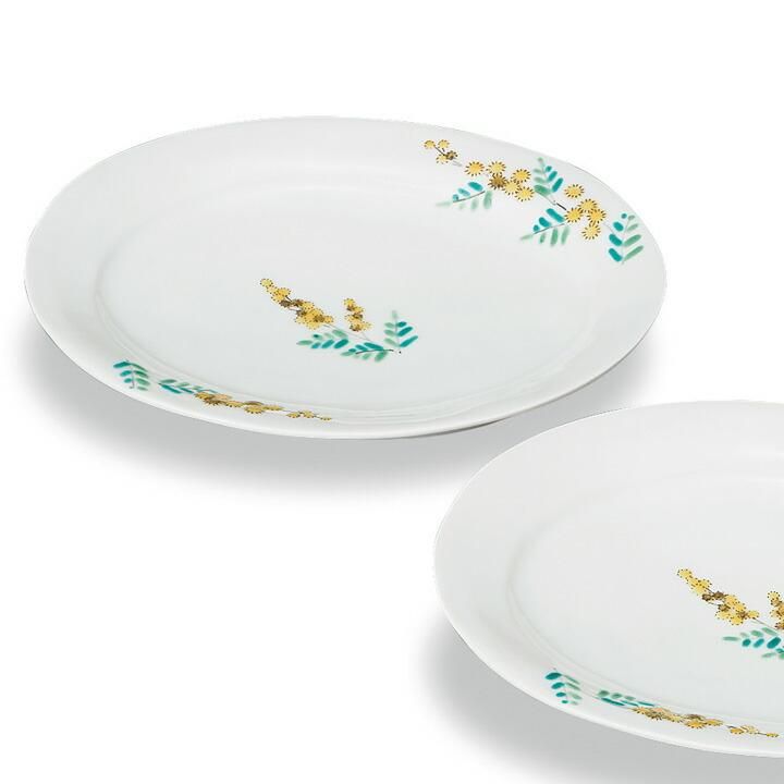 ペア7号 皿 ミモザ / 幸洋窯 | - 九谷焼通販 陶らいふ｜九谷焼の販売専門店