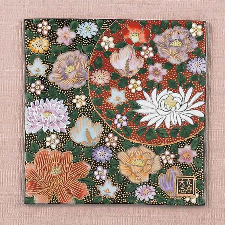 九谷焼  陶額 陶額 花詰 | - 九谷焼通販 陶らいふ｜九谷焼の販売専門店