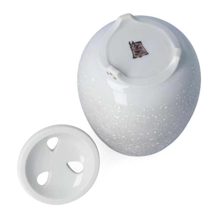 香炉（棗型）雪二雀図（縦） / 中村陶志人 ｜九谷焼の販売専門店