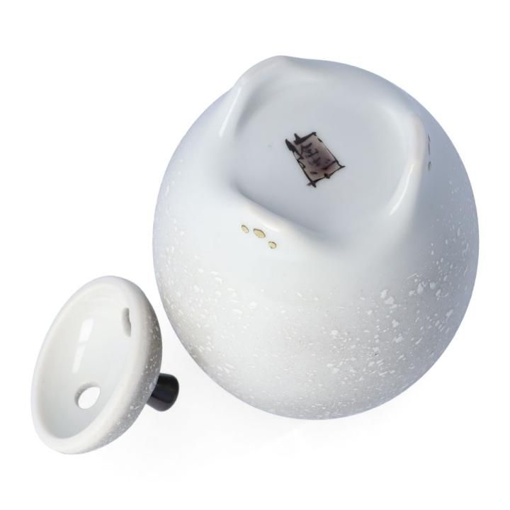 香炉 棗小型 雪二雀図 / 中村陶志人 ｜九谷焼の販売専門店 陶らいふ
