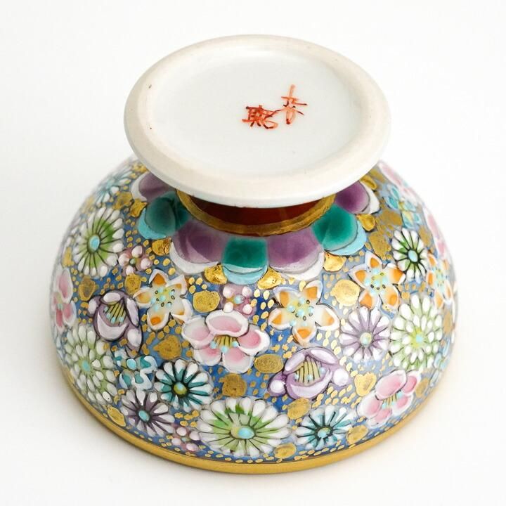 九谷焼 洋山  金襴 花詰 花瓶 香器 色絵金襴花詰 / 高 聡文 ｜九谷焼の販売専門店 陶らいふ