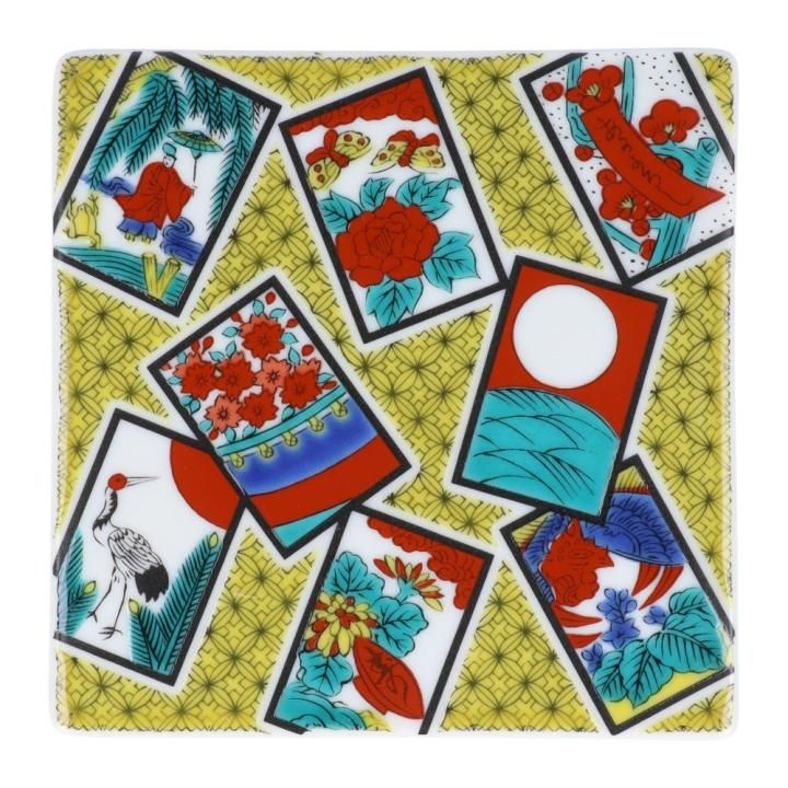 ペア スクエアプレート/青郊窯 | 九谷焼の青郊窯の作品 - 九谷焼通販