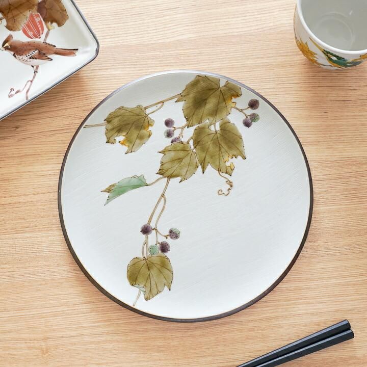 7号皿 野葡萄 / 山田義明 - 和食器の通販なら九谷焼専門店の陶らいふ