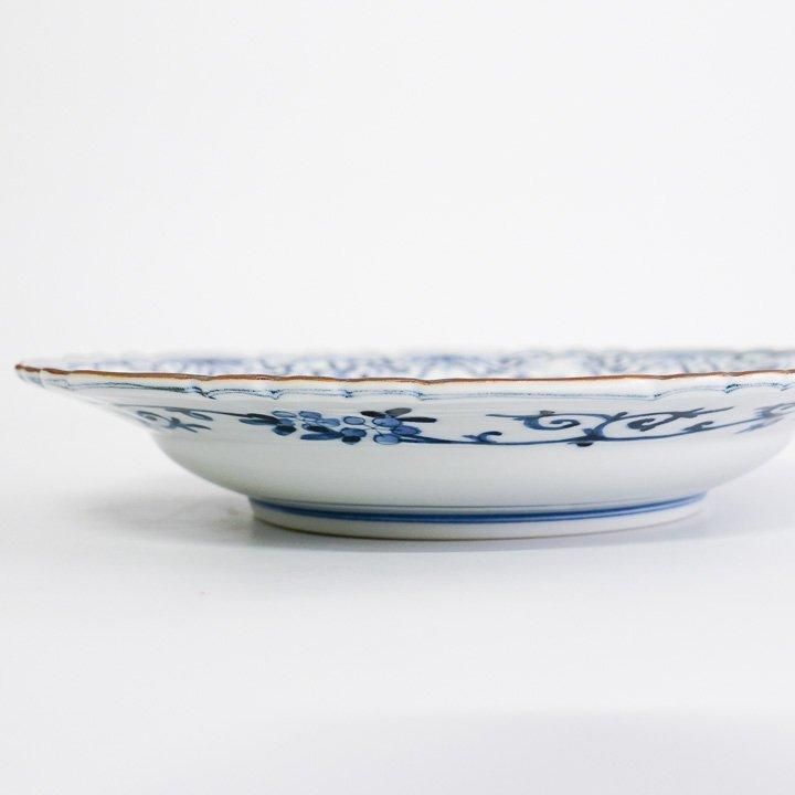 盛皿 青華吉祥更紗兎文 / 山本長左 | 九谷焼専門店 陶らいふ