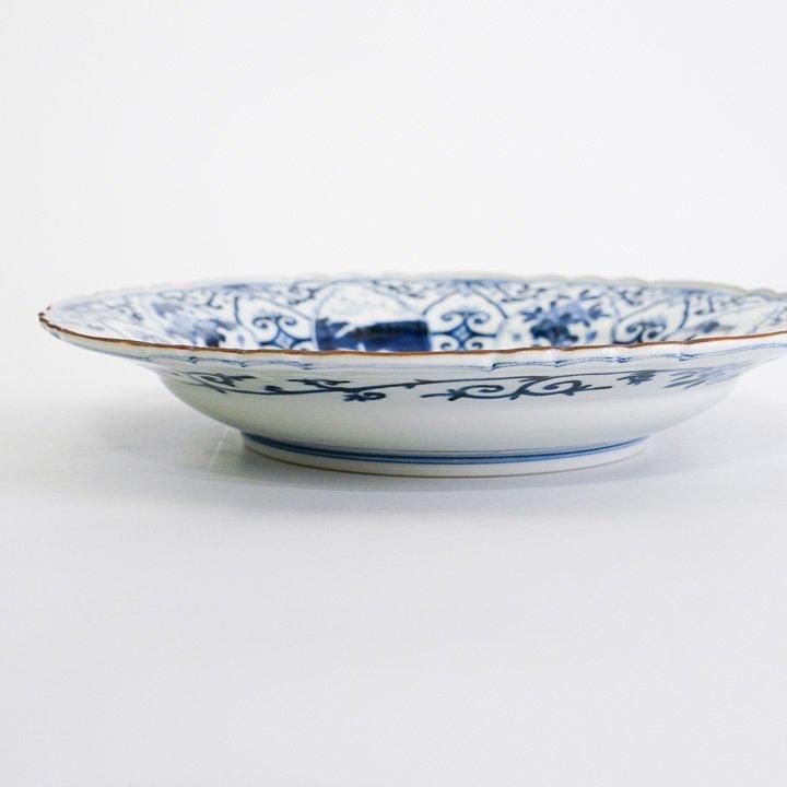 盛皿 青華吉祥更紗兎文 / 山本長左 | 九谷焼専門店 陶らいふ