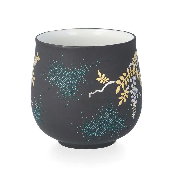 萬碗白金盛白藤図青粒 / 仲田錦玉 | 九谷焼専門店 陶らいふ