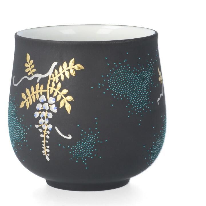 萬碗白金盛白藤図青粒 / 仲田錦玉 | 九谷焼専門店 陶らいふ