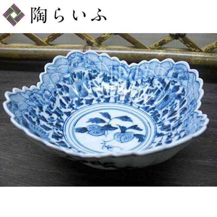 宮内庁御用窯】5.5号向付 波紋唐草/山本長左