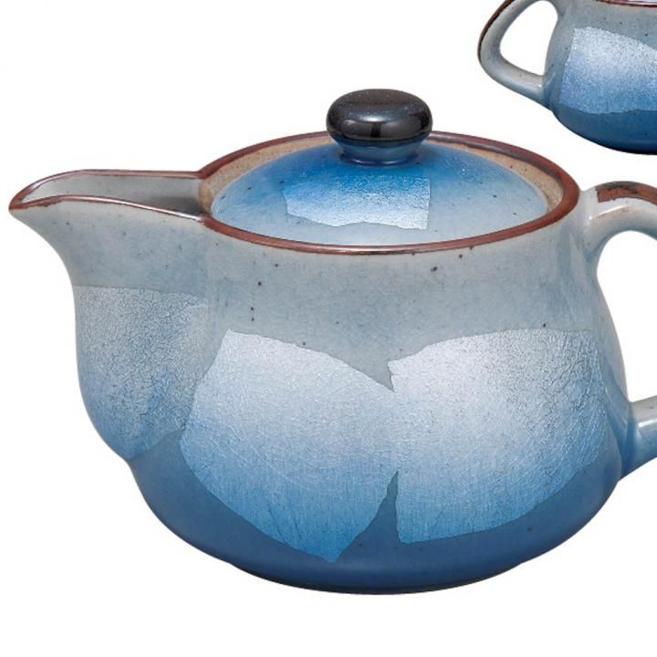 中ポット急須 銀彩 青 / 美山窯 - 和食器の通販なら九谷焼専門店の陶らいふ