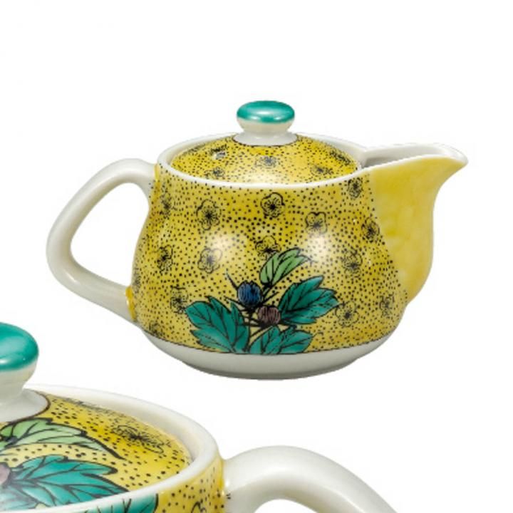 中ポット急須（磁器）新吉田屋牡丹 / 美山窯 - 和食器の通販なら九谷焼