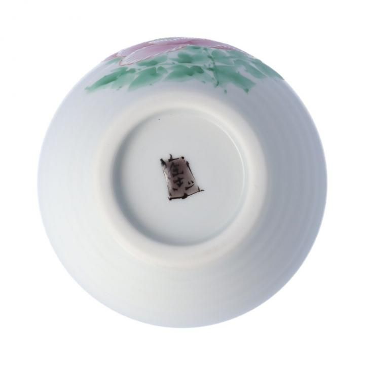 一輪生（丸型）牡丹二雀図 / 中村陶志人 （化粧箱入り） - 和食器の