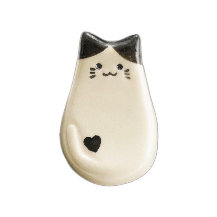九谷焼 猫のはしおき | 遠藤絢子 - 九谷焼専門店の陶らいふ