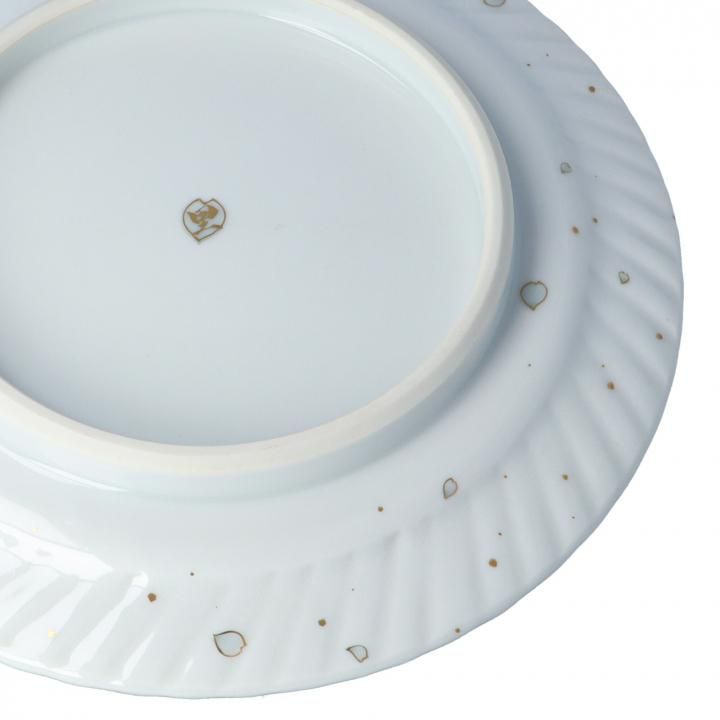 飾皿 本金花詰薄花色に目白 - 九谷焼専門店の陶らいふ