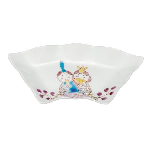 花やか♪北村和義〈白蛇、琵琶、宝尽くし〉九谷焼 角皿 金運・縁結び 九谷焼 盛皿・パスタ皿 皿・鉢 - 九谷焼通販 陶らいふ-和食器