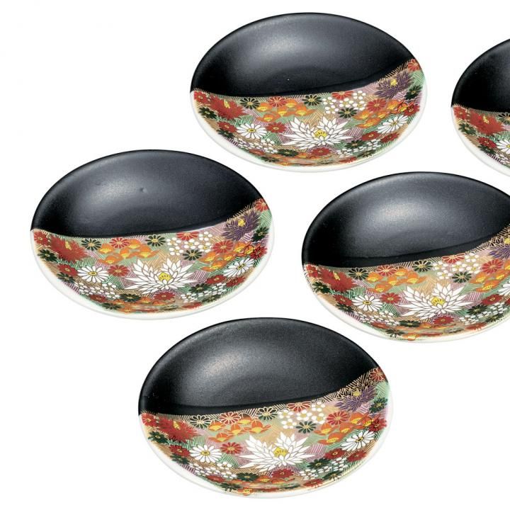 4号皿揃 金花詰