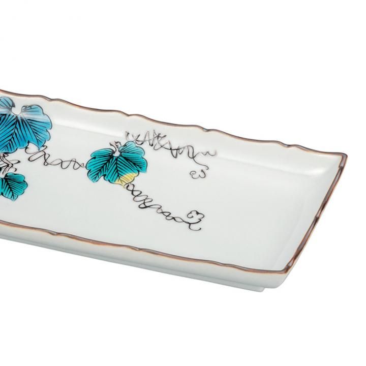 九谷焼　絵皿　葡萄 九谷焼 絵皿 葡萄 九谷焼・絵皿》 九谷焼皿揃 染付ぶどう（食器