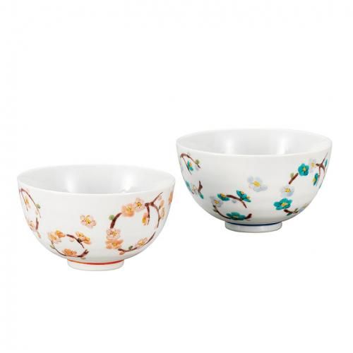 九谷焼 茶碗 4個セット 楽天市場】茶台 茶碗セット PC 高茶台セット 九谷焼茶碗付 5.0寸