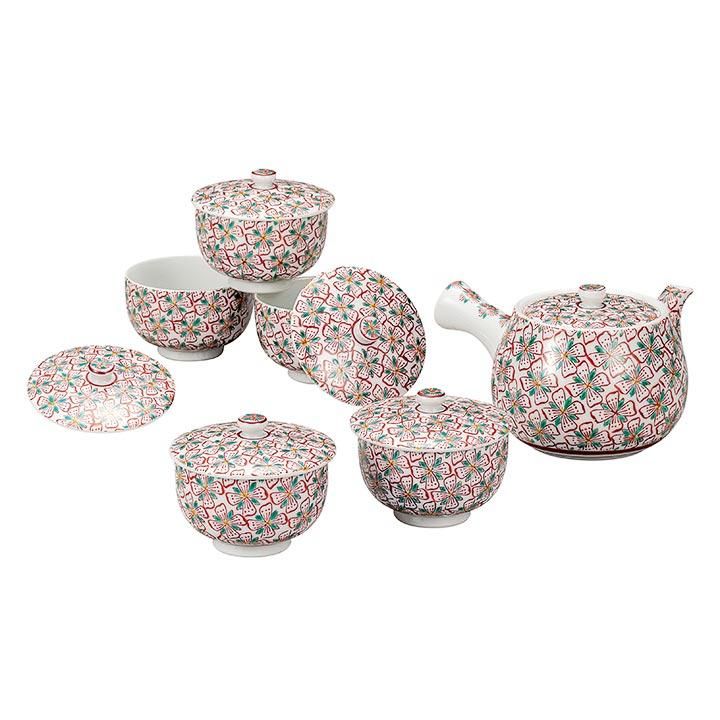 A1235-7/九谷焼/湯山 造/唐草紋花鳥図耳付花瓶/花器/花入/花生/華道具 A1235-7/九谷焼/湯山 造/唐草紋花鳥図耳付花瓶/花器/花入/花生/