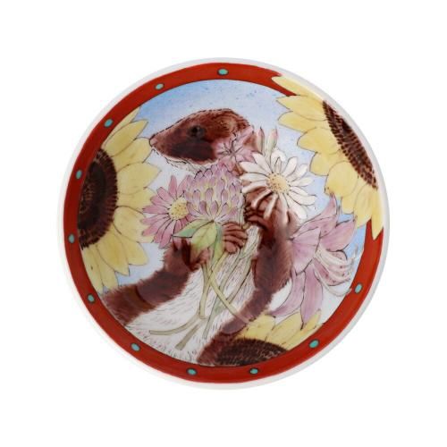 九谷焼 庄山造 金彩色絵花鳥柄 徳利2本＆お猪口5個 酒器セット