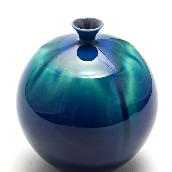 7号花瓶 耀彩 | 三代徳田八十吉 - 九谷焼専門店の陶らいふ