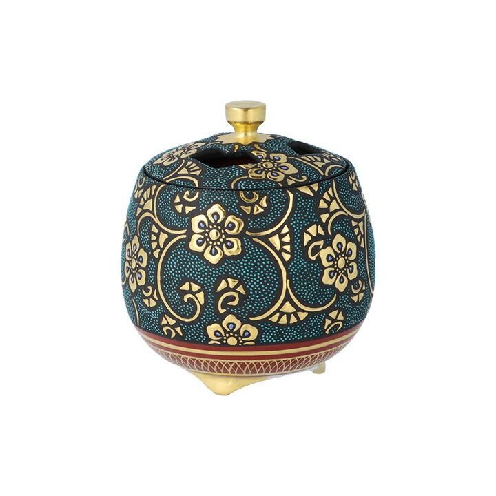 香炉　小紋に唐子　山中国盛　作　九谷焼 香炉 小紋に唐子 山中国盛 作 九谷焼 - メルカリ