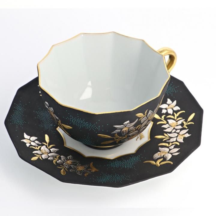 紅茶碗 白金盛 | 仲田錦玉 - 九谷焼専門店の陶らいふ