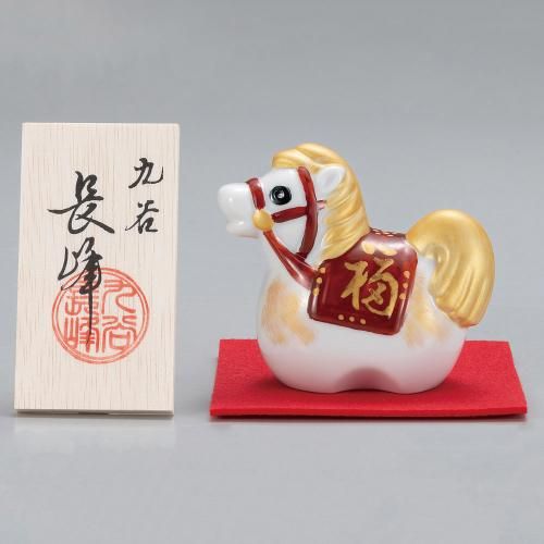 九谷焼　干支　卯　木箱付　縁起物　置物　色絵　陶器 九谷焼 干支置物 置物・縁起物 - 九谷焼通販 陶らいふ-和食器