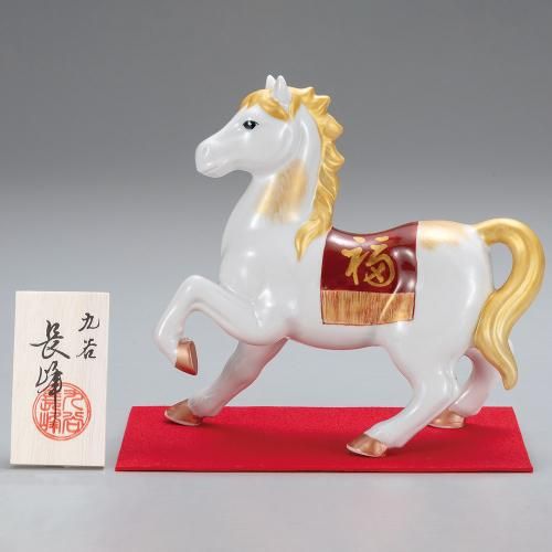 九谷焼　干支　卯　木箱付　縁起物　置物　色絵　陶器 楽天市場】二代 浅蔵五十吉作 干支 卯 九谷焼 置物 文化勲章受章