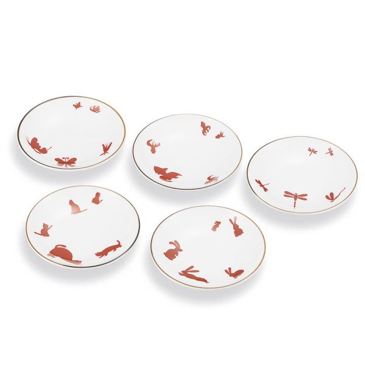 お皿 3.5号皿揃 吉祥絵変わり 化粧箱入り - 和食器の通販なら九谷焼専門店の