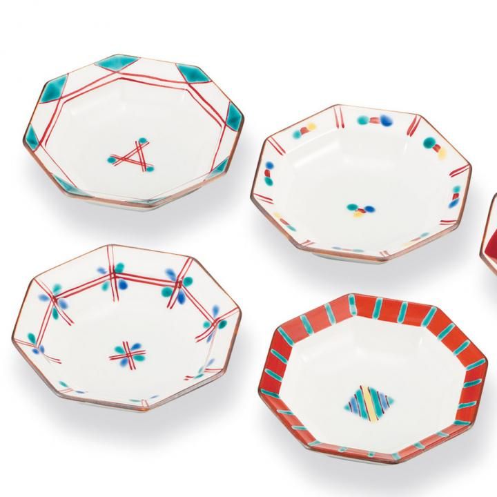 3.3号皿揃 絵変わり 化粧箱入り - 和食器の通販なら九谷焼専門店の陶らいふ