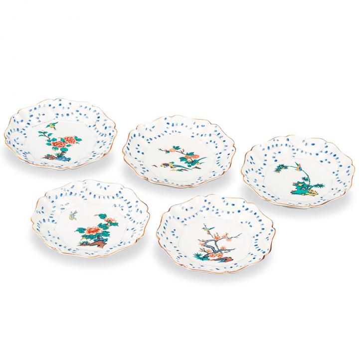 ほぼ新品　花鳥園茶揃　ティーセット・大皿・ケーキ皿セット ほぼ新品 花鳥園茶揃 ティーセット・大皿・ケーキ皿セット 【公式通販】