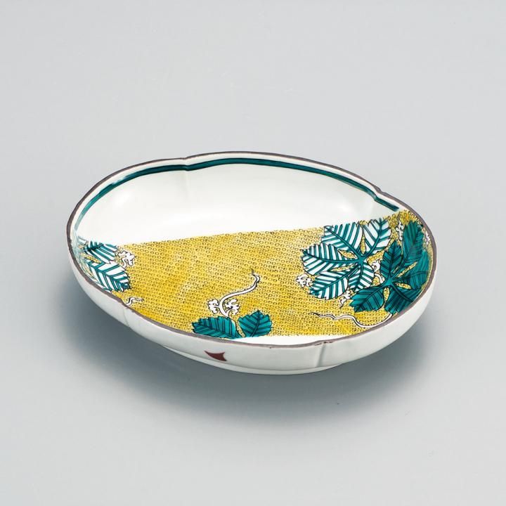 型打ち皿 吉田屋風八手 / 大志窯 化粧箱入り - 和食器の通販なら九谷焼