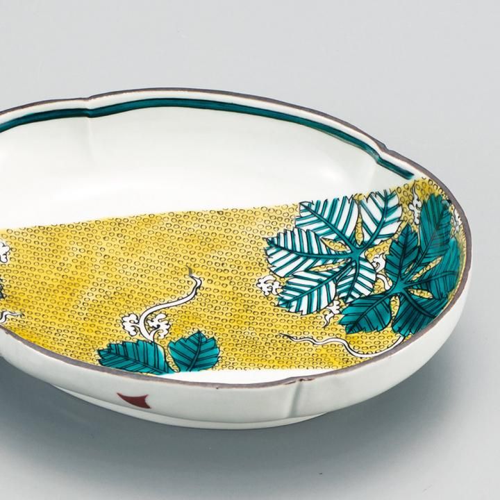 型打ち皿 吉田屋風八手 / 大志窯 化粧箱入り - 和食器の通販なら九谷焼