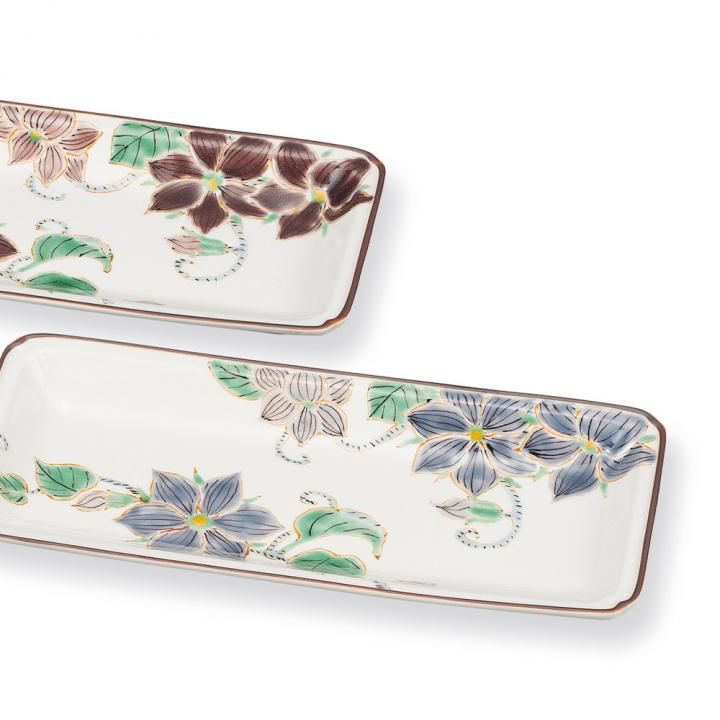 ペア8号皿 鉄仙 / 佐藤剛志 化粧箱入り - 和食器の通販なら九谷焼専門