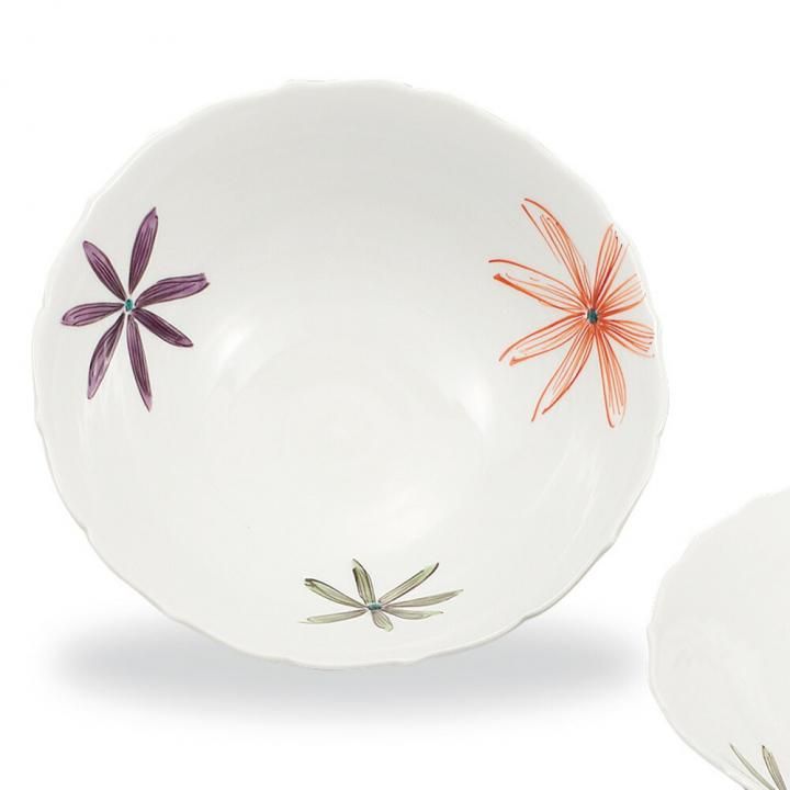 花器二種 ペア5.5号鉢 色絵花文 / 幸洋窯 化粧箱入り - 和食器の通販なら九谷焼