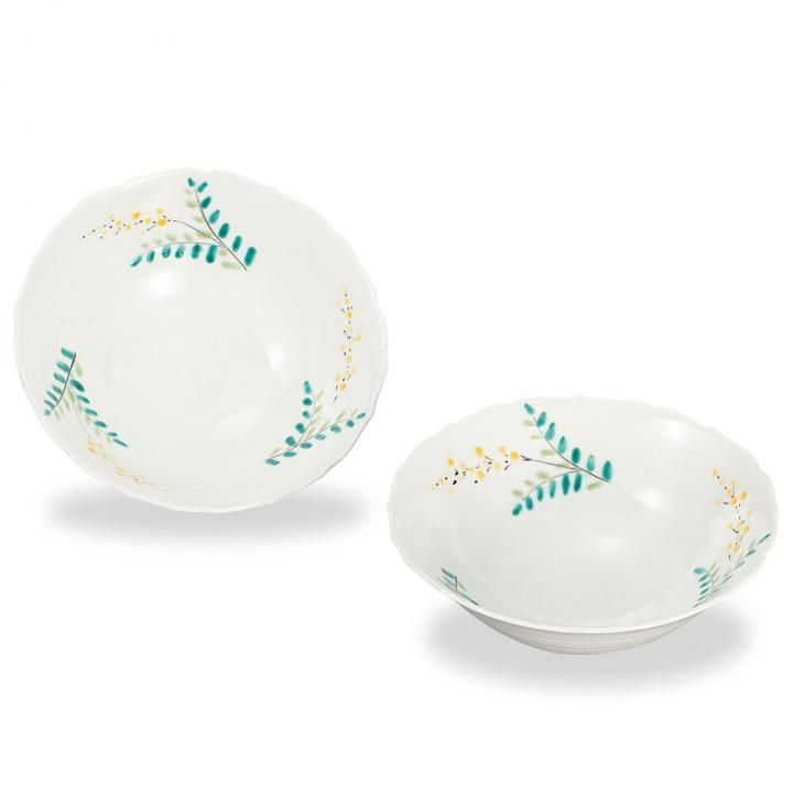 雑貨出品中さま専用 ペア5.5号鉢 ミモザ / 幸洋窯 化粧箱入り - 和食器の通販なら九谷焼