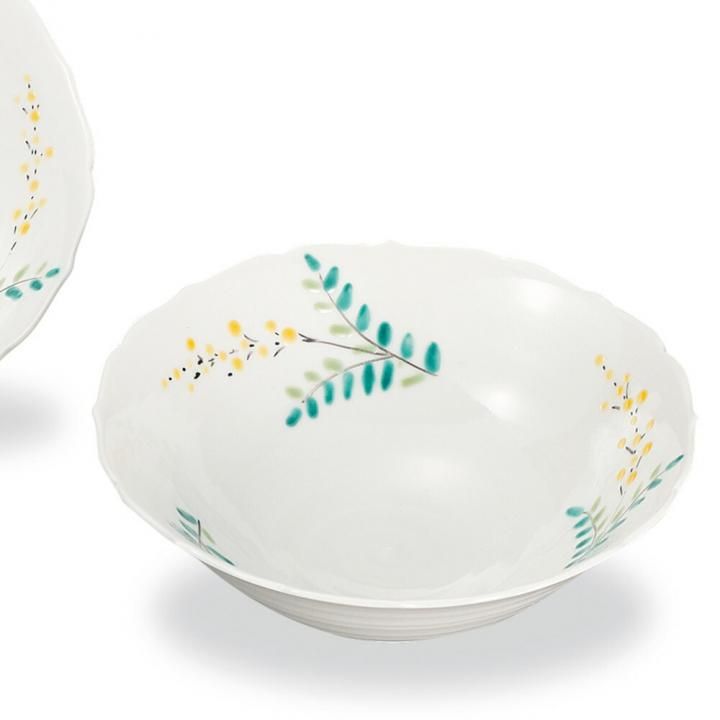 ペア5.5号鉢 ミモザ / 幸洋窯 化粧箱入り - 和食器の通販なら九谷焼