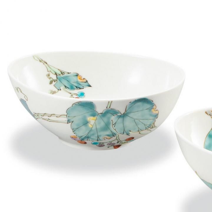 ペア鉢 野ぶどう・椿 / 平野由佳 化粧箱入り - 和食器の通販なら九谷焼