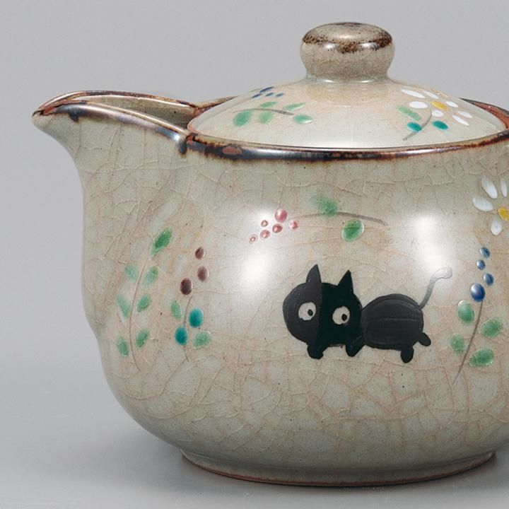 ポット急須 ねこ / 幸洋窯 - 和食器の通販なら九谷焼専門店の陶らいふ