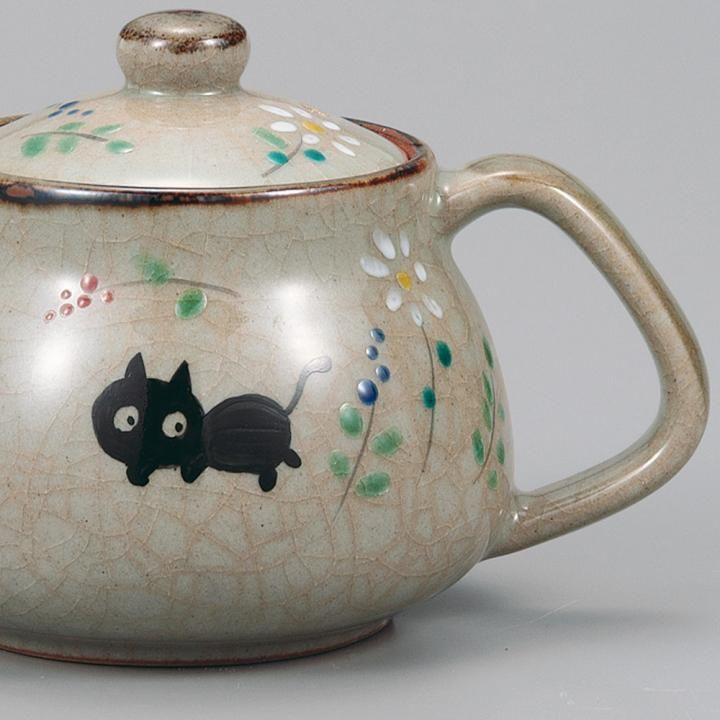 ポット急須 ねこ / 幸洋窯 - 和食器の通販なら九谷焼専門店の陶らいふ