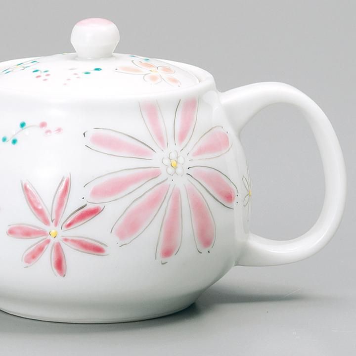 ポット急須 色絵花文（赤） / 幸洋窯 - 和食器の通販なら九谷焼専門店