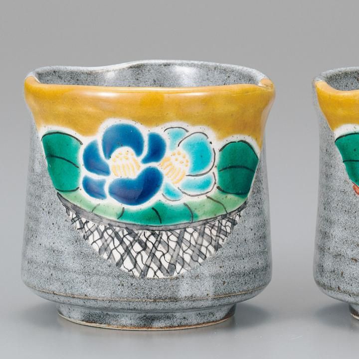 組湯呑 吉田屋風椿 化粧箱入り - 和食器の通販なら九谷焼専門店の陶らいふ