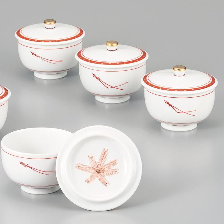 有田焼　一葉　汲出揃 蓋付汲出揃 松文 / 幸洋窯 木箱入り - 和食器の通販なら九谷焼専門店の