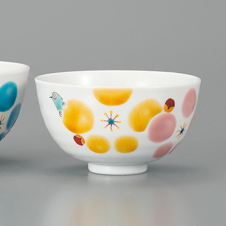 組飯碗 梅日和 化粧箱入り - 和食器の通販なら九谷焼専門店の陶らいふ