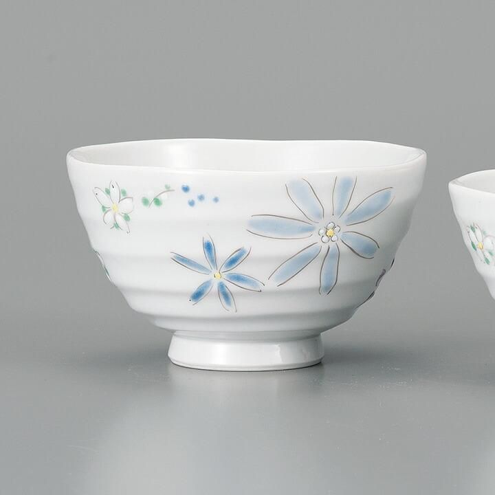 組飯碗 色絵花文 / 幸洋窯 化粧箱入り - 和食器の通販なら九谷焼専門店
