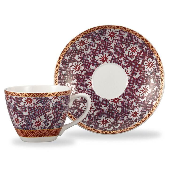 カップ&ソーサー 鉄仙紋マロン 化粧箱入り - 和食器の通販なら九谷焼