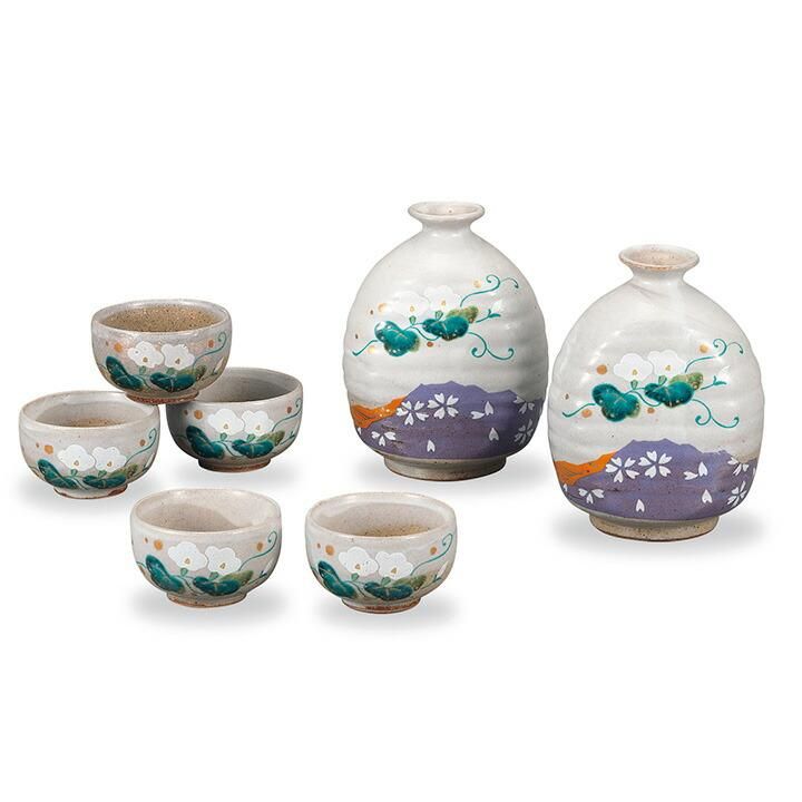 酒器揃 花風雅 化粧箱入り - 和食器の通販なら九谷焼専門店の陶らいふ